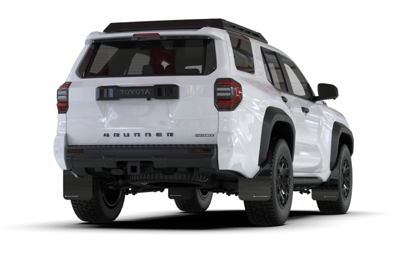 Rally Armor 2025+ Toyota 4Runner Black UR Mud Flap w/ White Logo Rally Armor Mud Flaps AXOPROS