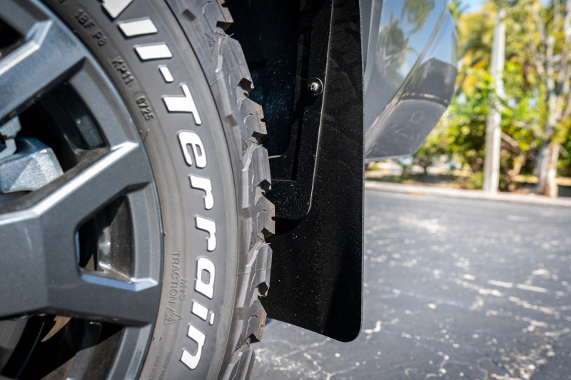 Rally Armor 2025+ Toyota 4Runner Black UR Mud Flap w/ White Logo Rally Armor Mud Flaps AXOPROS
