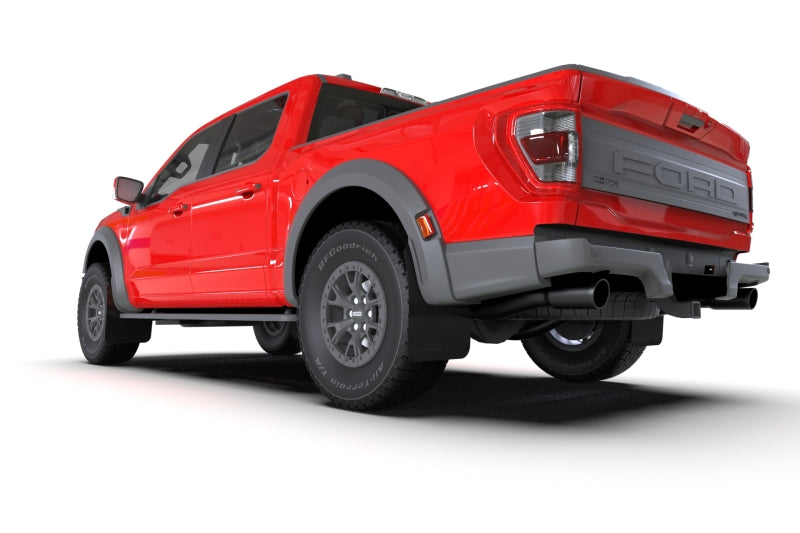 Rally Armor 21-24 Ford F-150 Raptor Gen 3 Black UR Mud Flap w/Metallic Black Logo Rally Armor Mud Flaps AXOPROS
