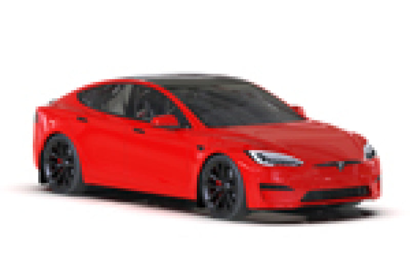 Rally Armor 21-25 Tesla Model S / S Plaid Black UR Mud Flap w/Red Logo Rally Armor Mud Flaps  AXOPROS