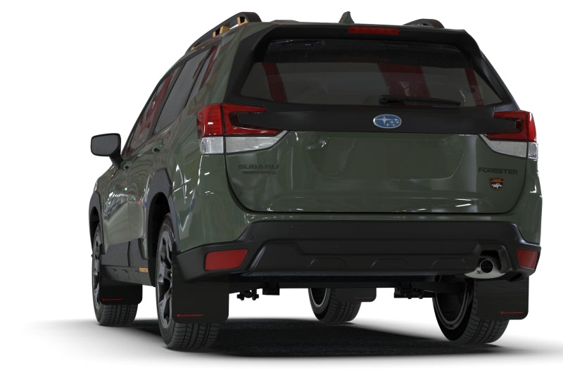 Rally Armor 22-24 Subaru Forester (Incl. Wilderness) Black UR Mud Flap w/Grey Logo Rally Armor Mud Flaps  AXOPROS