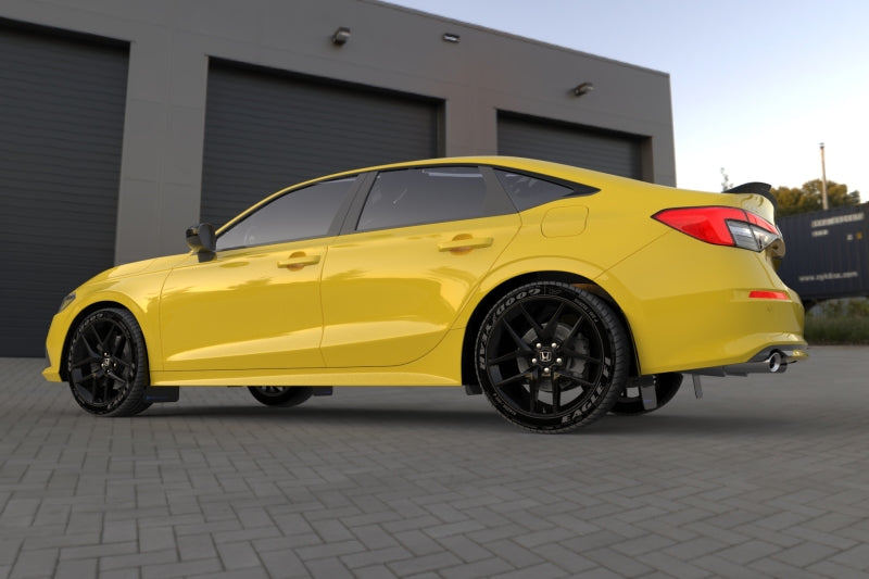 Rally Armor 22-25 Honda Civic/Civic Si/Sport Red UR Mud Flap w/White Logo Rally Armor Mud Flaps AXOPROS