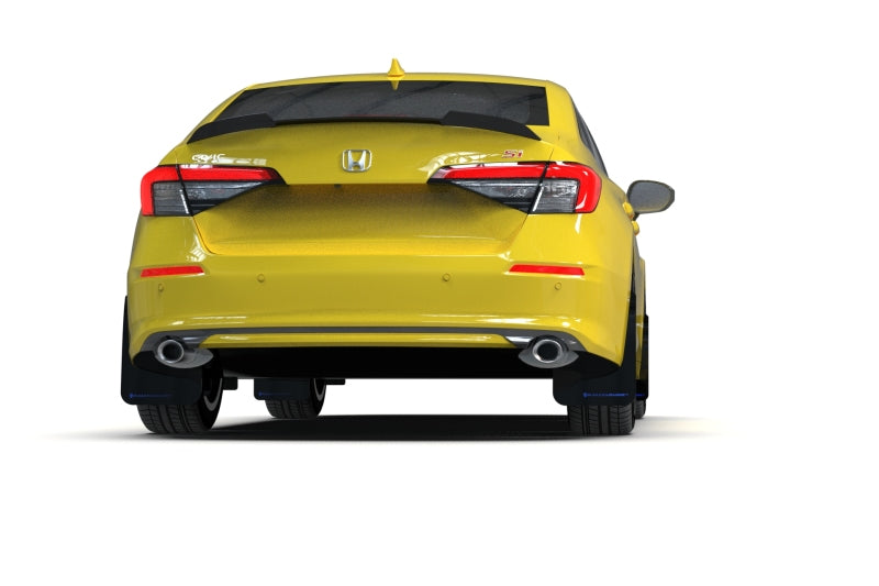 Rally Armor 22-25 Honda Civic/Civic Si/Sport Red UR Mud Flap w/White Logo Rally Armor Mud Flaps AXOPROS