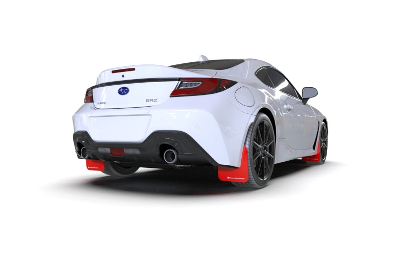 Rally Armor 22-24 Subaru BRZ / Toyota GR86 Red UR Mud Flap w/Black Logo Rally Armor Mud Flaps AXOPROS