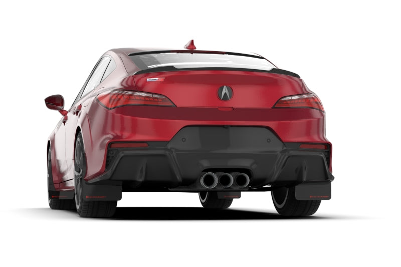 Rally Armor 23-24 Acura Integra A-Spec Black UR Mud Flap W/Dark Grey Logo (No Drill Req) Rally Armor Mud Flaps AXOPROS