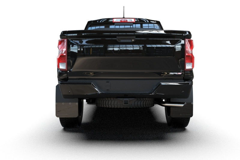 Rally Armor 23-25 Chevy Colorado ZR2 Black Mud Flap - Metallic Black Logo Rally Armor Mud Flaps AXOPROS