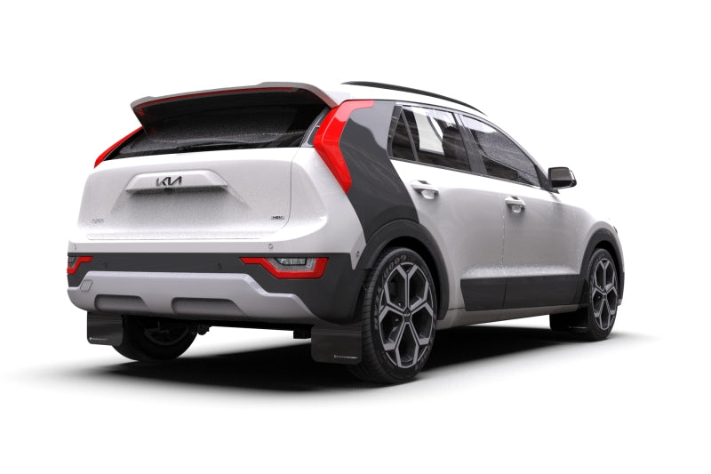Rally Armor 23-24 Kia Niro SG2 Black UR Mud Flap Dark Grey Logo Rally Armor Mud Flaps AXOPROS