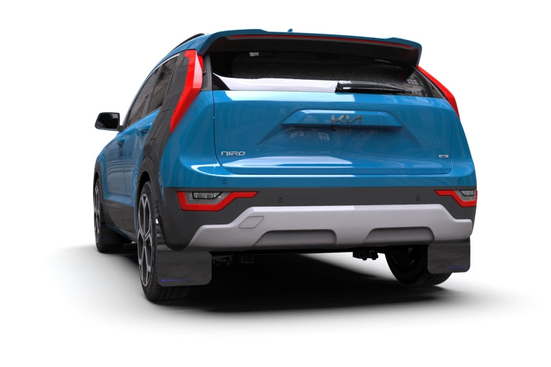Rally Armor 23-24 Kia Niro SG2 Black UR Mud Flap Dark Grey Logo Rally Armor Mud Flaps AXOPROS