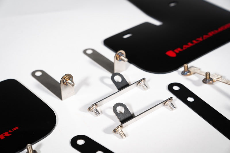 Rally Armor 23-25 Toyota GR Corolla Black UR Mud Flap w/Red Logo Rally Armor Mud Flaps  AXOPROS