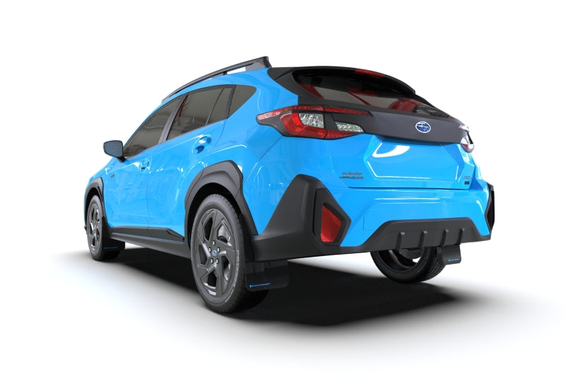 Rally Armor 2024 Subaru Crosstrek Black UR Mud Flap Red Logo Rally Armor Mud Flaps AXOPROS