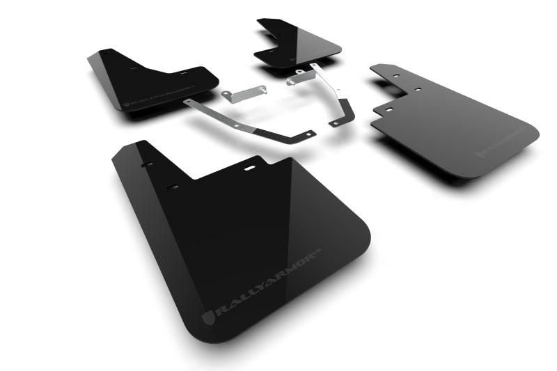 Rally Armor 24-25 Subaru Crosstrek (Wilderness Only) Black UR Mud Flap W/Grey Logo-No Drilling Req Rally Armor Mud Flaps  AXOPROS