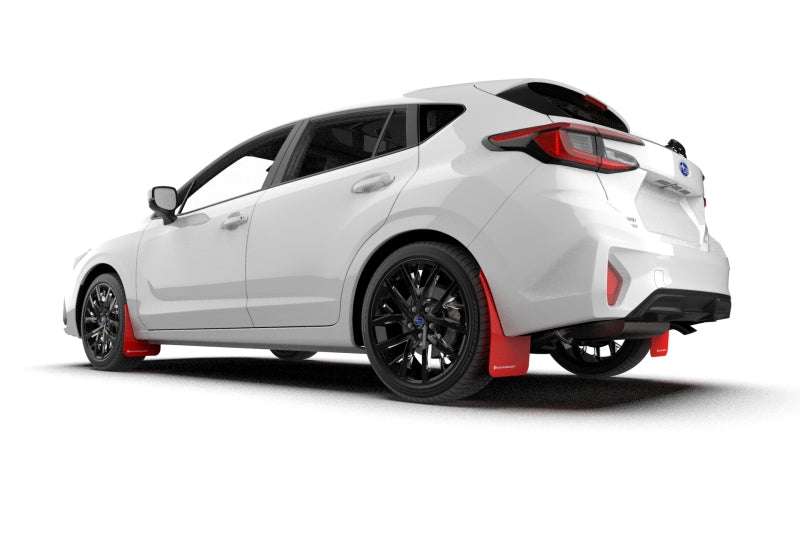 Rally Armor 2024 Subaru Impreza Red UR Mud Flap w/ White Logo Rally Armor Mud Flaps AXOPROS