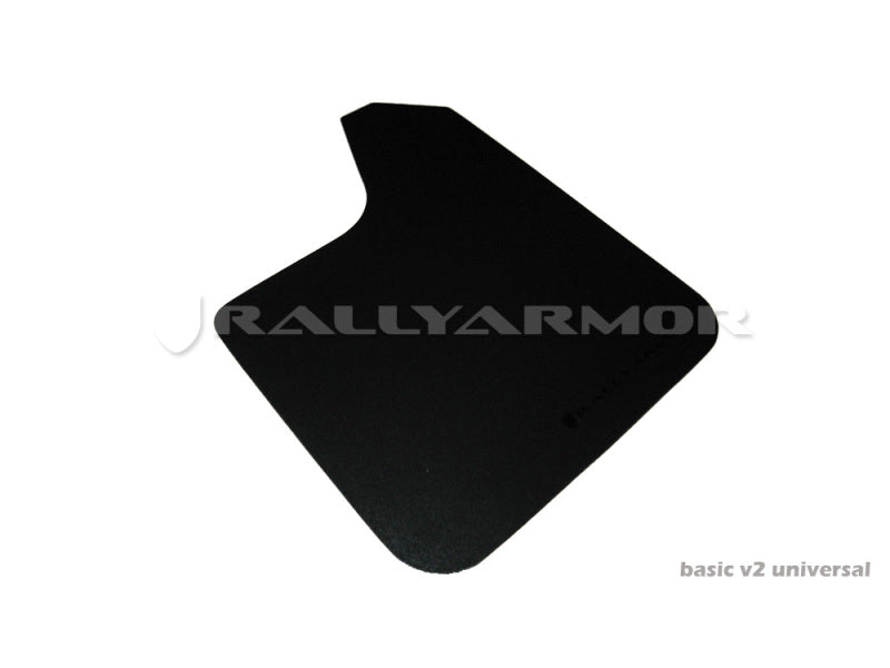 Rally Armor Universal Basic Mud Flap White Logo Rally Armor Mud Flaps AXOPROS