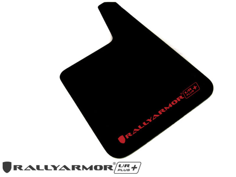 Rally Armor Universal Fit (No Hardware) UR Plus Red UR Mud Flap w/ White Logo Rally Armor Mud Flaps AXOPROS