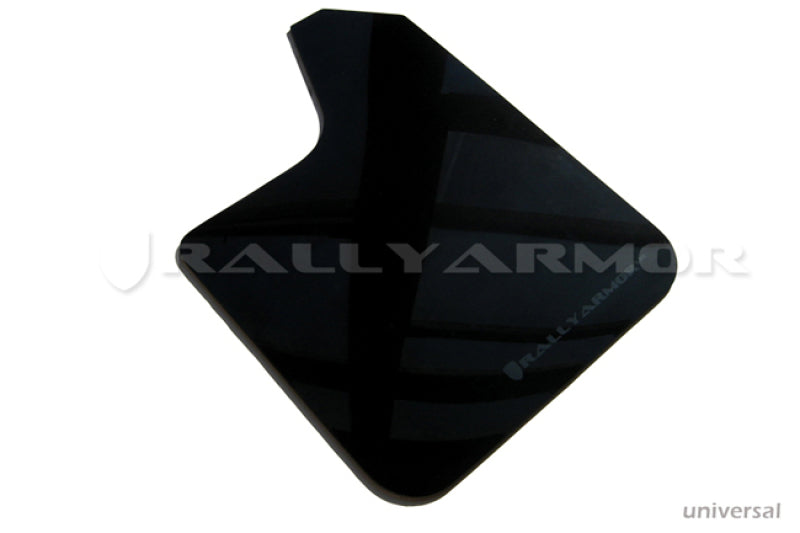 Rally Armor Universal UR Black Mud Flap w/ Metallic Black Logo Rally Armor Mud Flaps AXOPROS