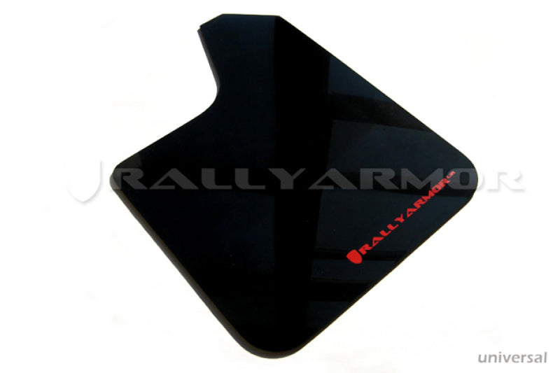Rally Armor Universal UR Black Mud Flap w/ Metallic Black Logo Rally Armor Mud Flaps AXOPROS
