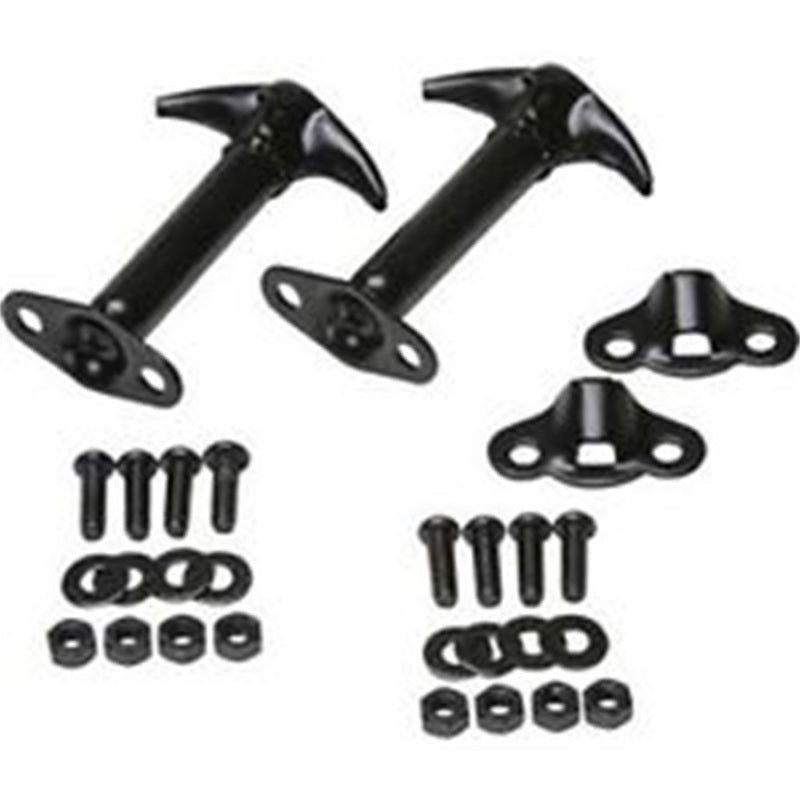 Rampage 1945-1949 Jeep CJ2A Hood Catch Kit - Black Rampage Hood Pins AXOPROS