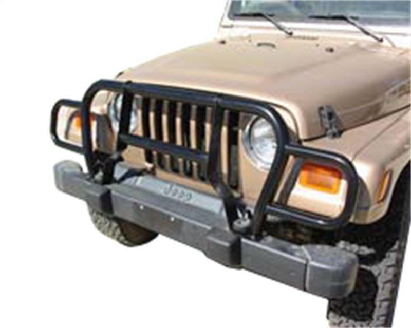 Rampage 1987-1995 Jeep Wrangler(YJ) Headlight Euro Grill Guard - Black Rampage Grilles AXOPROS
