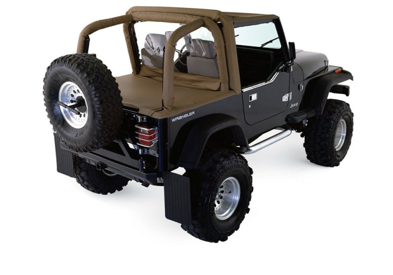 Rampage 1997-2002 Jeep Wrangler(TJ) Roll Bar Pad & Cover Kit - Black Denim Rampage Roll Cage Components AXOPROS