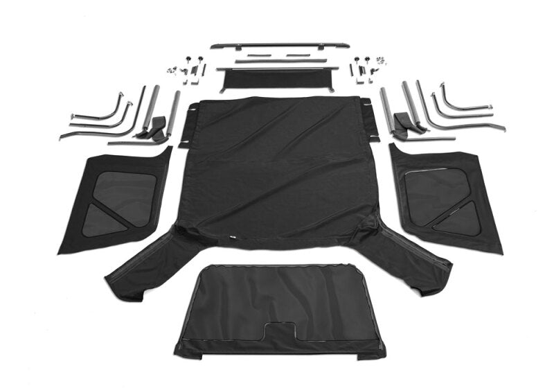 Rampage 1997-2006 Jeep Wrangler(TJ) Complete Top - Black Diamond Rampage Soft Tops AXOPROS