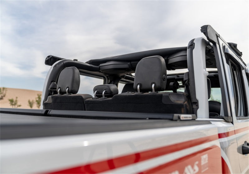 Rampage 20-22 Jeep Gladiator Trailview Fastback - Black Diamond Rampage Soft Tops AXOPROS