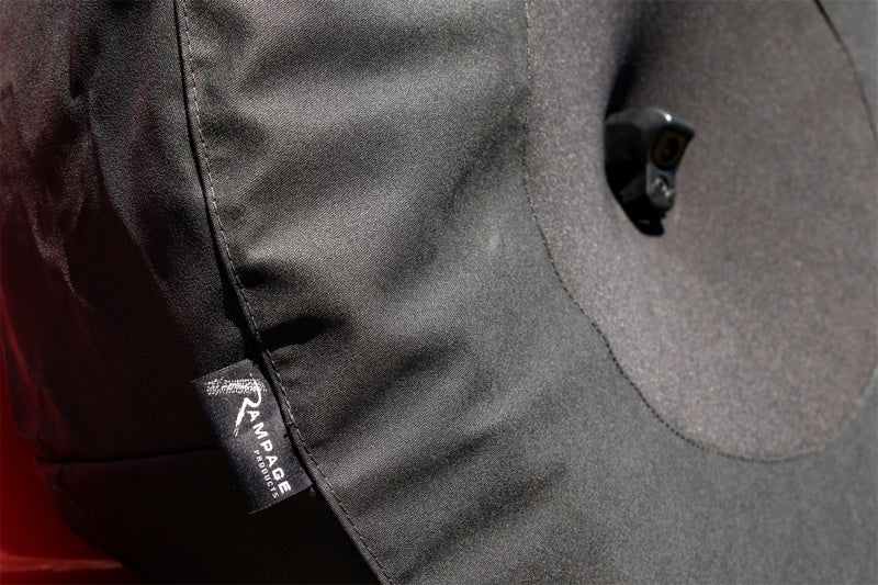 Rampage 2018-2019 Jeep Wrangler(JL) Sport 2-Door Tire Cover w/Camera Slot 37in - Black Rampage Car Covers AXOPROS