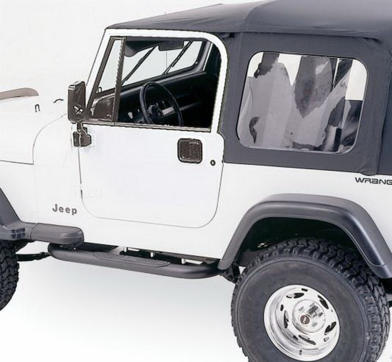 Rampage 86-95 Jeep Wrangler CJ7/YJ Complete Top - Black Diamond Rampage Soft Tops AXOPROS