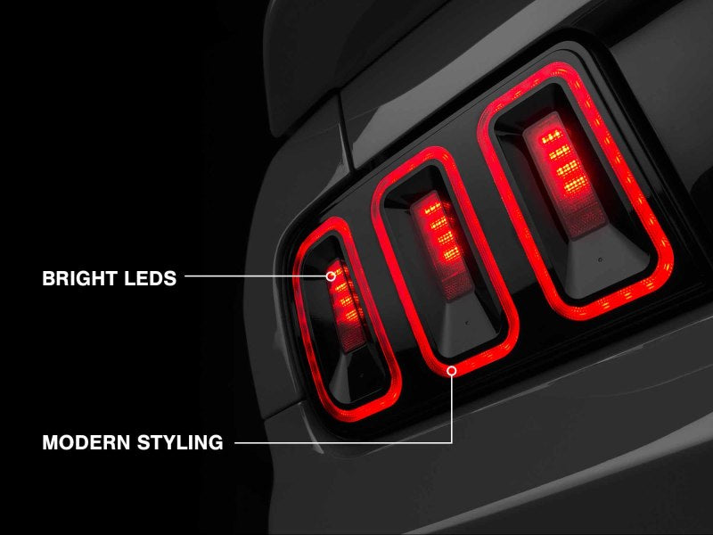 Raxiom 05-09 Ford Mustang Gen5 Tail Lights- Black Housing (Smoked Lens) Raxiom Tail Lights  AXOPROS
