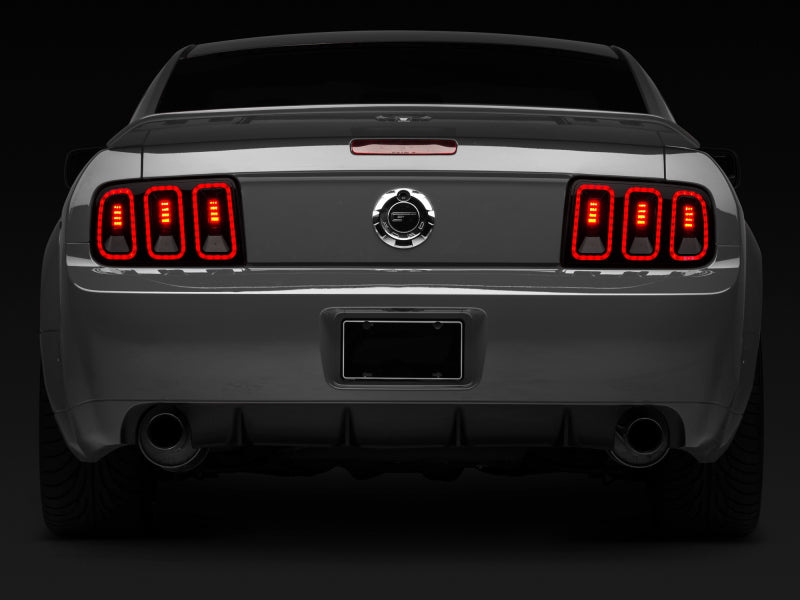 Raxiom 05-09 Ford Mustang Gen5 Tail Lights- Black Housing (Smoked Lens) Raxiom Tail Lights  AXOPROS