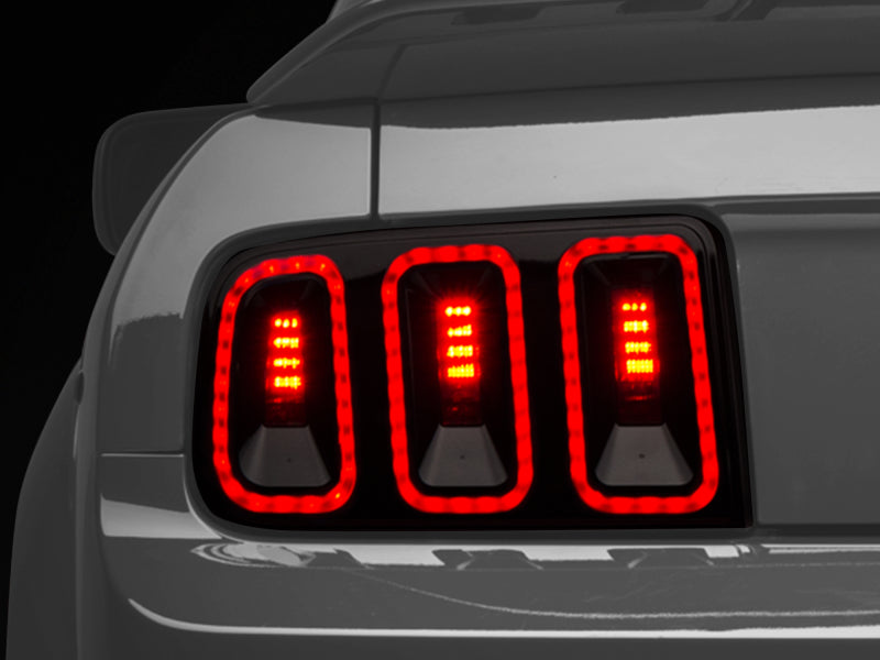 Raxiom 05-09 Ford Mustang Gen5 Tail Lights- Black Housing (Smoked Lens) Raxiom Tail Lights  AXOPROS