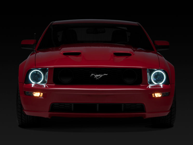 Raxiom 05-09 Ford Mustang GT V6 Axial Series CCFL Halo Projector Headlight- Blk Housing (Smkd Lens) Raxiom Headlights AXOPROS