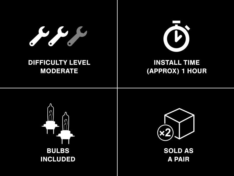 Raxiom 05-09 Ford Mustang GT V6 Axial Series CCFL Halo Projector Headlight- Blk Housing (Smkd Lens) Raxiom Headlights AXOPROS