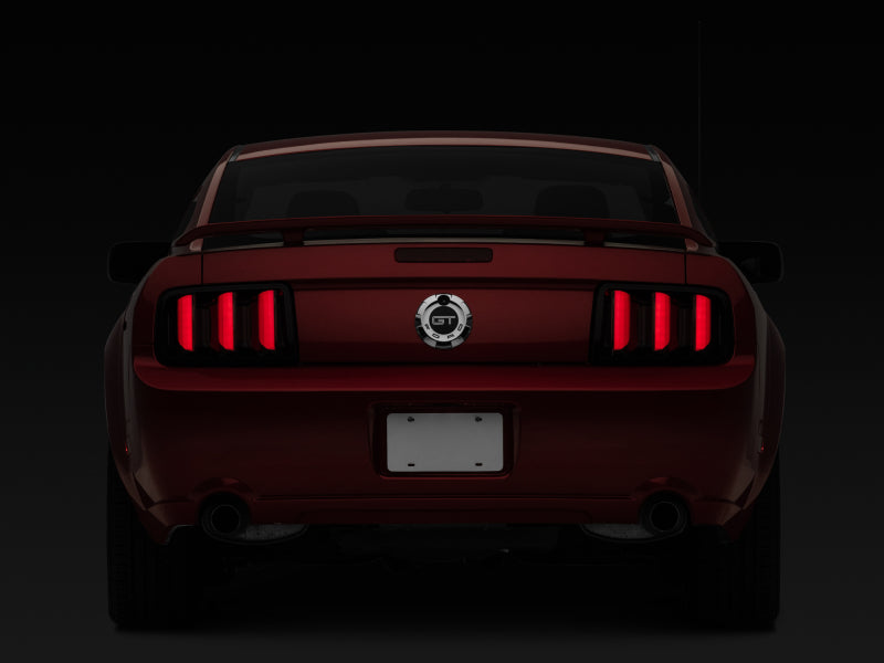 Raxiom 05-09 Ford Mustang Vector V2 LED Tail Lights- Black Housing (Smoked Lens) Raxiom Tail Lights AXOPROS