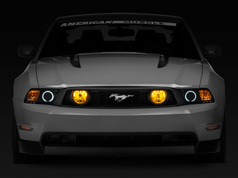 Raxiom 05-12 Ford Mustang GT Fog Lights Yellow Raxiom Headlights AXOPROS