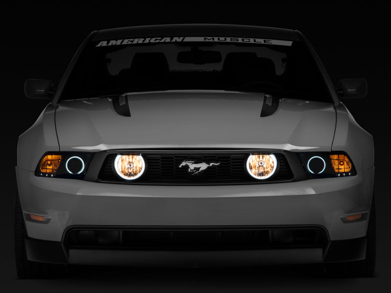 Raxiom 05-12 Ford Mustang GT LED Halo Fog Lights (Chrome) Raxiom Headlights AXOPROS