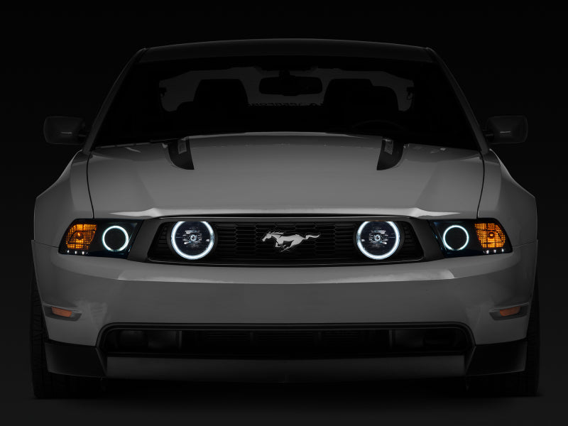 Raxiom 05-12 Ford Mustang GT LED Halo Fog Lights (Smoked) Raxiom Headlights AXOPROS