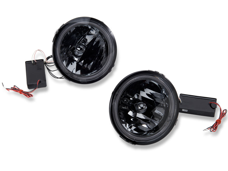 Raxiom 05-12 Ford Mustang GT LED Halo Fog Lights (Smoked) Raxiom Headlights AXOPROS