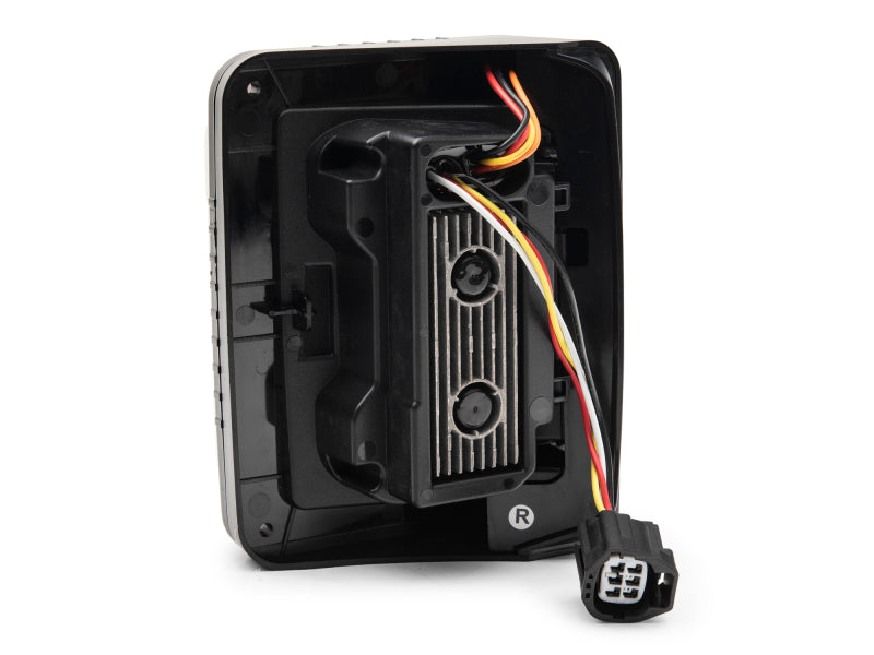 Raxiom 07-18 Jeep Wrangler JK Axial Series LED Halo Tail Lights- Black Housing (Dark Smoked Lens) Raxiom Tail Lights  AXOPROS