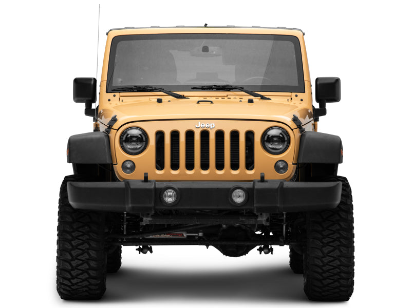 Raxiom 07-18 Jeep Wrangler JK Axial Series LED Headlights- Black Housing (Clear Lens) Raxiom Headlights AXOPROS