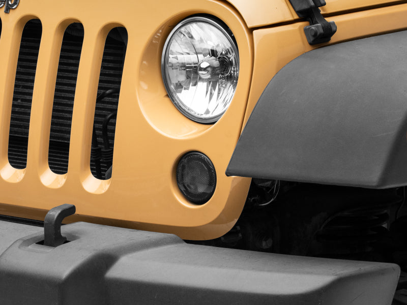 Raxiom 07-18 Jeep Wrangler JK Axial Series LED Turn Signals w/ Halo (Smoked) Raxiom Headlights AXOPROS