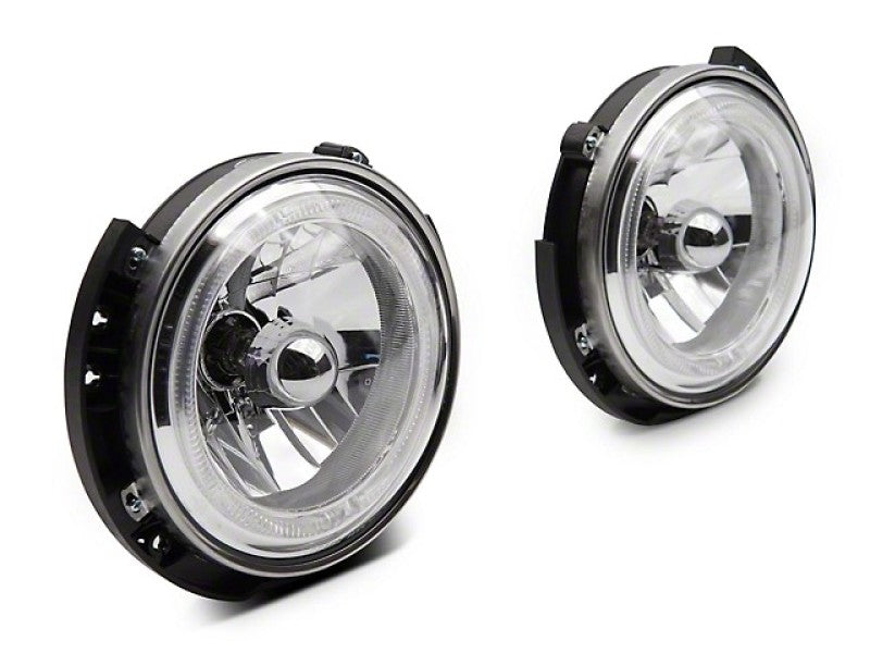Raxiom 07-18 Jeep Wrangler JK LED Halo Headlights- Chrome Housing (Clear Lens) Raxiom Headlights AXOPROS