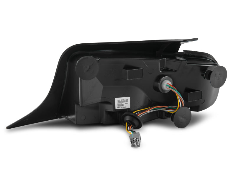 Raxiom 10-12 Ford Mustang Vector V2 LED Tail Lights - Gloss Black Housing (Clear Lens) Raxiom Tail Lights AXOPROS
