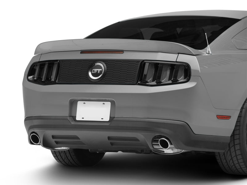 Raxiom 10-12 Ford Mustang Vector V2 LED Tail Lights - Gloss Black Housing (Clear Lens) Raxiom Tail Lights AXOPROS