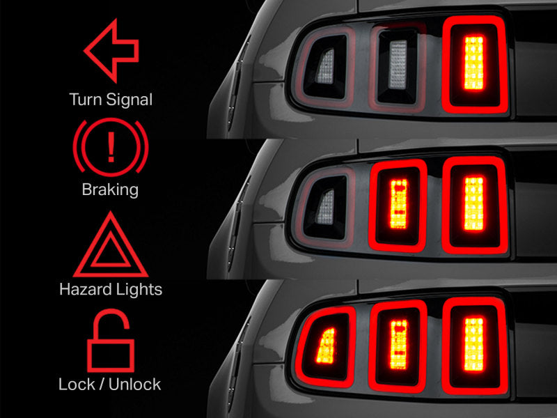 Raxiom 10-22 Ford Mustang Tail Light Sequencer (Plug-and-Play) Raxiom Tail Lights  AXOPROS