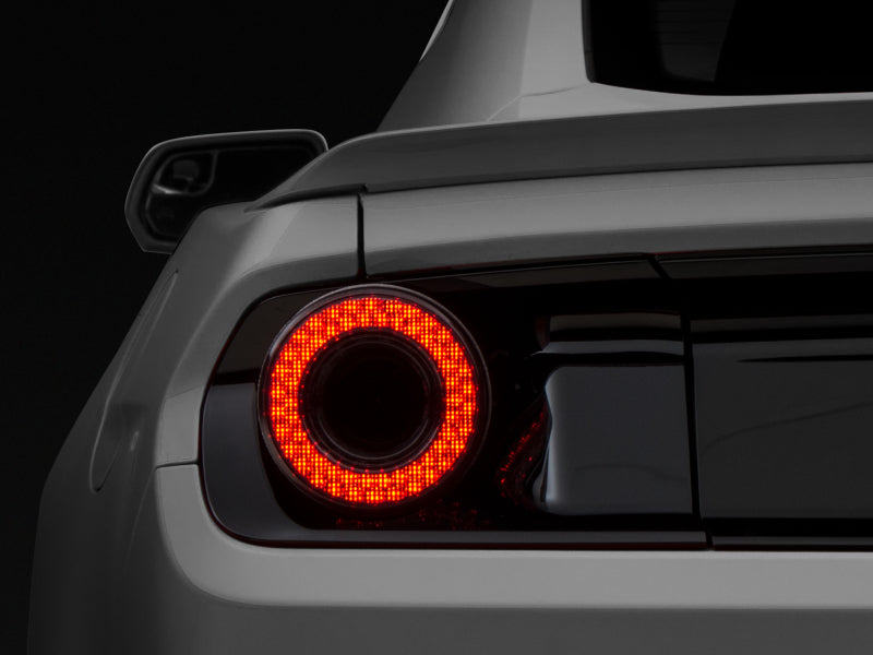 Raxiom 15-22 Ford Mustang Halo LED Tail Lights - Gloss Black Housing (Smoked Lens) Raxiom Tail Lights  AXOPROS