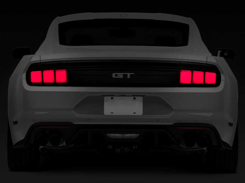 Raxiom 15-22 Ford Mustang Profile LED Tail Lights - Gloss Black Housing (Smoked Lens) Raxiom Tail Lights AXOPROS
