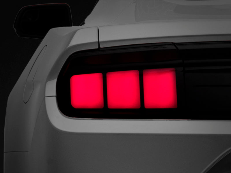 Raxiom 15-22 Ford Mustang Profile LED Tail Lights - Gloss Black Housing (Smoked Lens) Raxiom Tail Lights AXOPROS