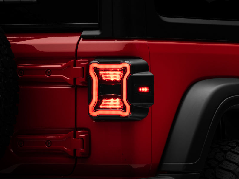 Raxiom 18-22 Jeep Wrangler JL LED Tail Lights- Black Housing (Smoked Lens) Raxiom Tail Lights  AXOPROS