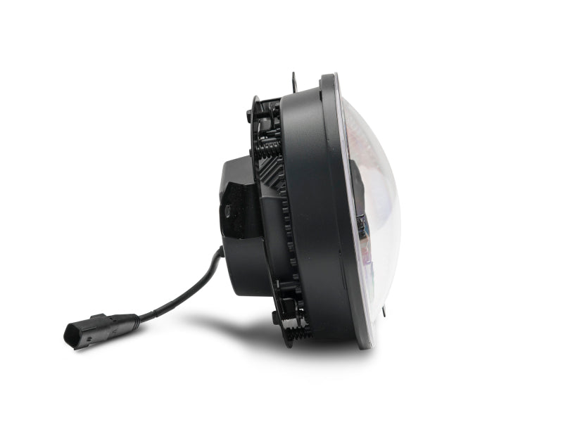 Raxiom 18-22 Jeep Wrangler JL/JT Axial Series LED Headlights- Black Housing (Clear Lens) - AXOPROS