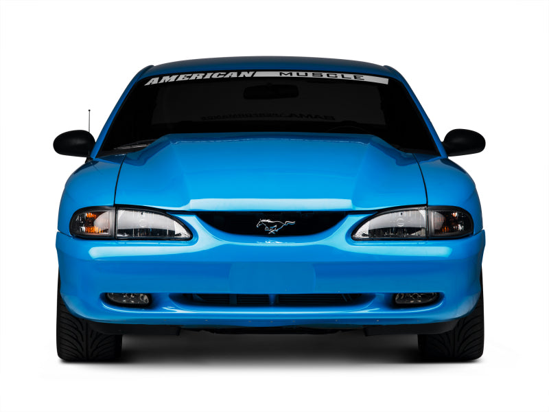 Raxiom 94-98 Mustang Axial Series Cobra Style Headlights- Black Housing (Clear Lens) Raxiom Headlights AXOPROS